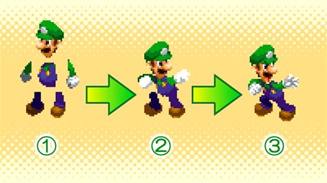 File:Luigi Sprite pieces MLDT.jpg - Super Mario Wiki, the Mario ...