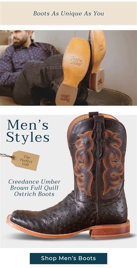 Tony Lama Boots Make The Perfect T Western Styles For Men And Women