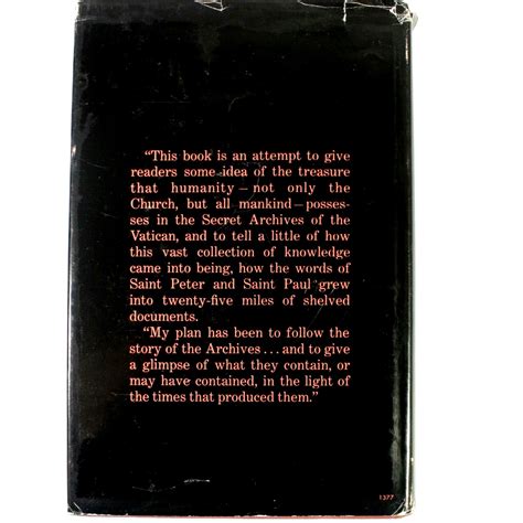 THE SECRET ARCHIVES OF THE VATICAN by Luisa Ambrosini 1969 1st Edition