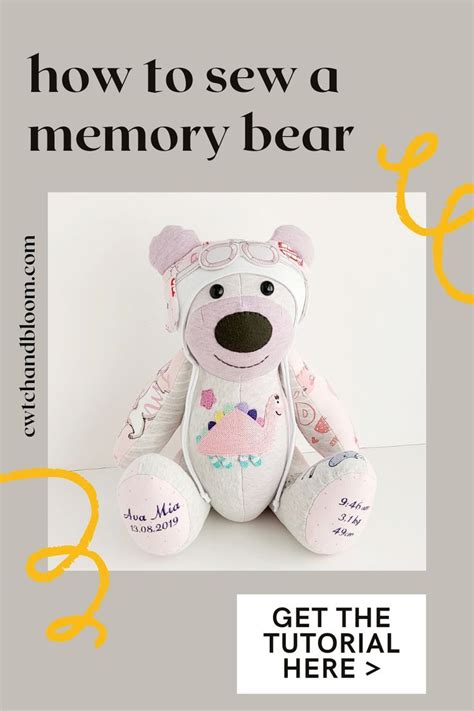 How To Sew A Keepsake Bear Photo Tutorial For Betsy Bear Sewing