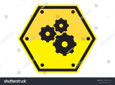 Danger Sign Moving Machinery This Sign Stock Vector Royalty Free