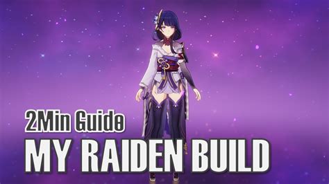 How I Build Raiden Shogun Which Sands For Raiden Genshin Impact