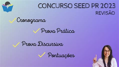 Concurso Seed Pr Revis O E Prova Pr Tica Youtube