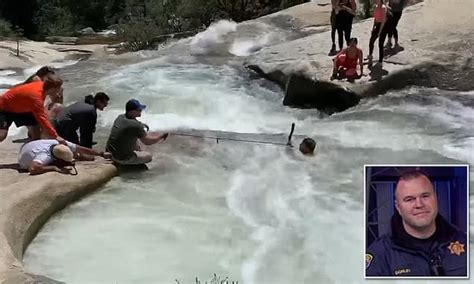 Dramatic Moment Off Duty Police Officer Saves The Life Of Hiker