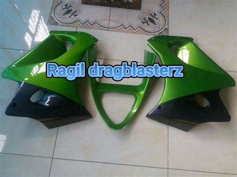 Jual Fairing Bawah Dan Vgrill Ninja Rr Old Hijau Metalik Polos Original