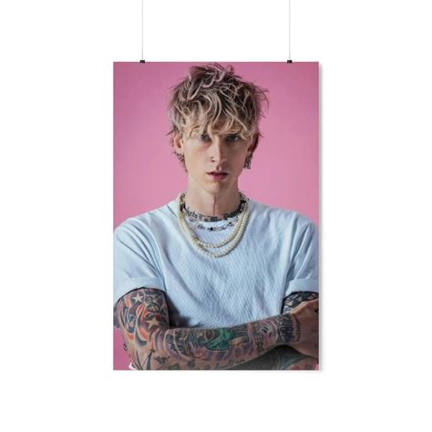 Machine Gun Kelly Poster Mgk Print Art Wall Decor Pop Punk T For