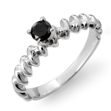 Basics Of Vintage Style Engagement Rings | Black Diamond Ring