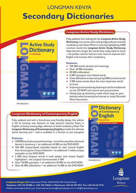 Pdf Longman Kenya Secondary Dictionaries Longman Dictionary Of