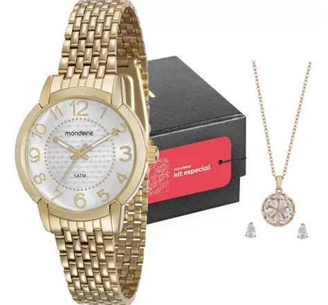 Kit De Relojes Mondaine Classic Gold Con Collar 53570lpmvde1k2 Color