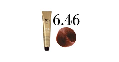 Fanola Oro Puro Hair Coloring Cream Dark Blonde Copper Red No