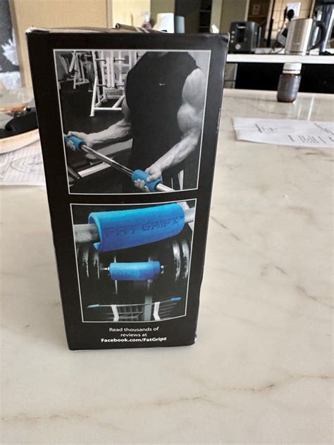 Brand New Fat Gripz Blue Sports Equipment Exercise Fitness Weights