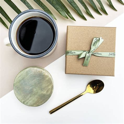 Green Kitchen Ceramic Coasters By Juliet Reeves Designs