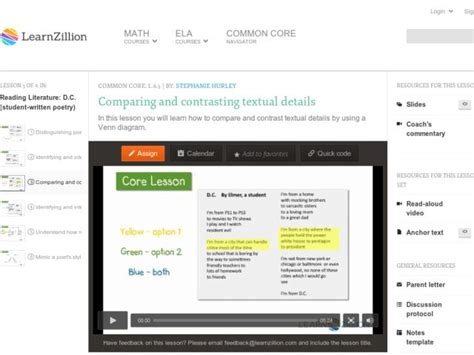 Language 6th Grade Ela Common Core Collection Lesson Planet