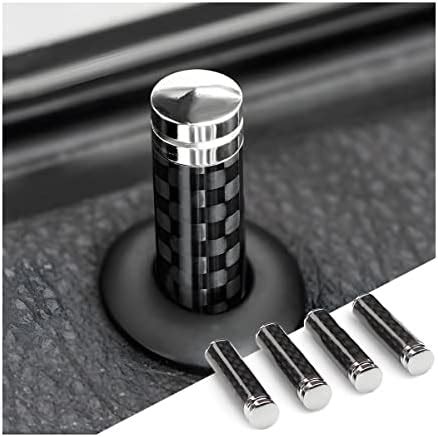 Amazon 4PCS Car Door Lock Knobs Carbon Fiber Auto Door Lock Pin