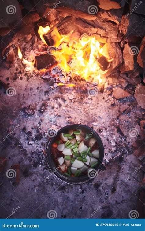 Dinner Is Served Courtesy Of A Campfire A Traditional South African