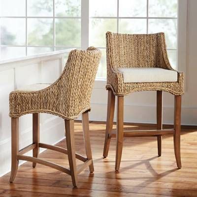 Wicker Counter Stools Woven Bar Stools Rattan Bar Stools Island