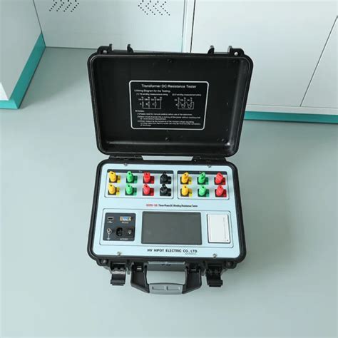 HVHIPOT GDZRS 10S Three Phase DC Winding Resistance Tester For