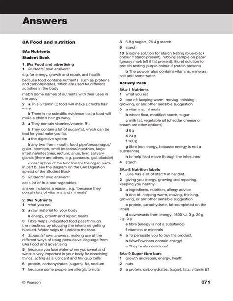 Exploring Science Y8 Student Book Answers