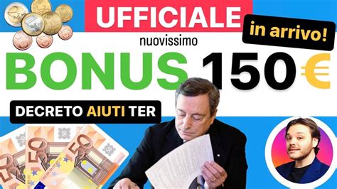 Ufficiale Nuovo Bonus Decreto Aiuti Ter Youtube