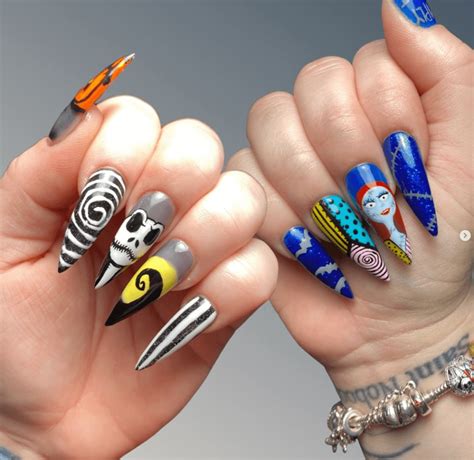 60 Spooky Nightmare Before Christmas Nails Designs