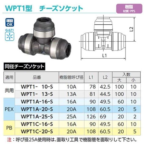 【wpt1a 16 S】オンダ製作所 ダブルロックジョイント Wpt1型 チーズソケット Pex用 16a×16a×16a 大ロット 入数