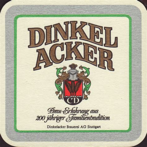 Beer Coaster Coaster Number 30 4 Brewery Dinkelacker City