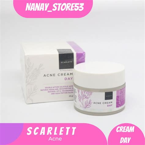 Jual Scarlett Whitening Original Acne Cream Day Scarlett By Felicya