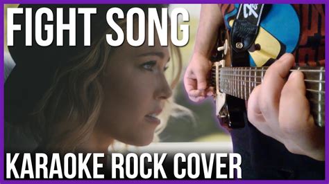 Rachel Platten Fight Song Pop Punk Cover Instrumental Karaoke Youtube