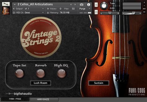 Vintage Strings By Big Fish Audio Strings Plugin Vst Audio Unit Aax