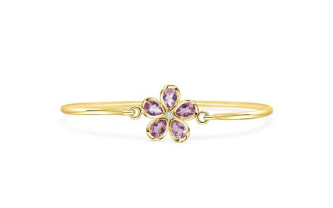 Tiffany And Co Amethyst And Diamond Flower Bracelet Alberta Diamond Exchange
