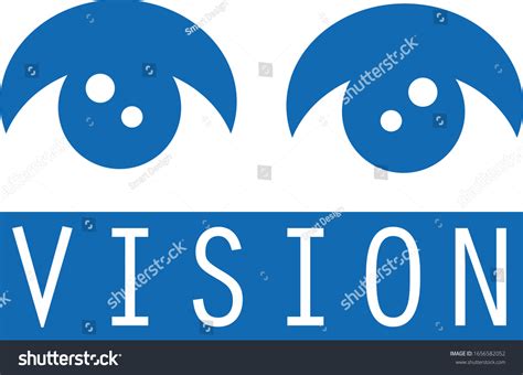 Vision Logo Vector Isolated On White Stock Vector (Royalty Free ...