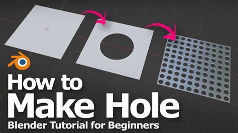 How To Make Hole In Blender Tutorials Tips And Tricks Blender