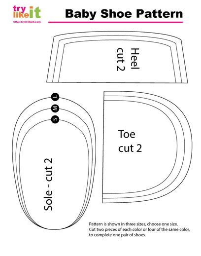 Reversible Baby Shoe Tutorial And Pattern Try It Like It