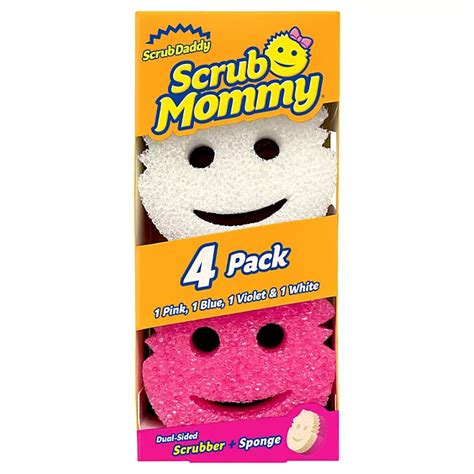 Scrub Mommy Dual Sided Scrubber Sponge 4 Ct Sam S Club