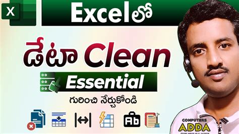 Data Clean Essentials In Excel Telugu Imp Options For Data