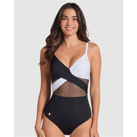 Buy Leonisa Sustainable Shaping One-Piece Swimsuit with Mesh - MyDeal