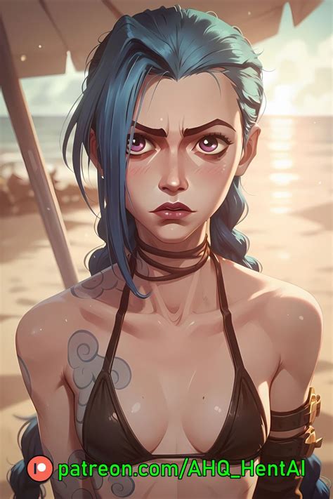 Jinx In A Bikini League Of Legends Fandoms Arcane LoL Jinx Bikini Beach