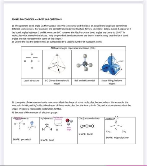 Solved POINTS TO CONSIDER and POST LAB QUESTIONS: 1) The | Chegg.com