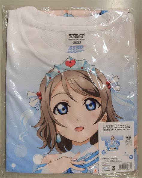 Kadokawa ラブライブサンシャイン フルグラフィックtシャツ 渡辺曜「恋になりたいaquarium」ver Free