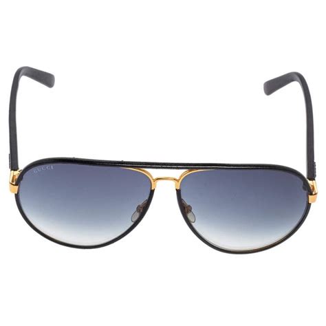 Gucci Aviator Sunglasses Leather