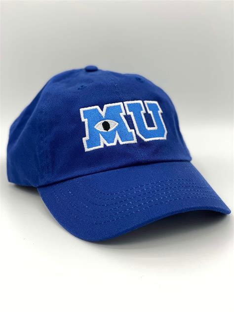 Monsters University Mu Hat Mike Wazowski Baseball Cap Etsy