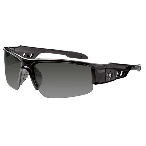 Skullerz Smoke Lens Black Safety Glasses Dagr The Home Depot