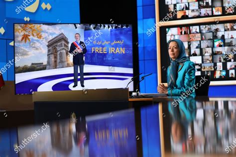 Maryam Rajavi President National Council Resistance Editorial Stock