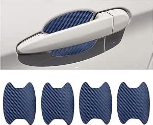 Amazon Ziciner Pcs Car Door Handle Sticker Carbon Fiber Texture