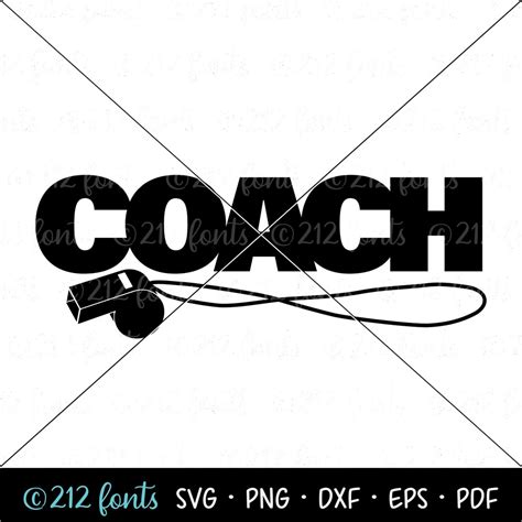 Coach Whistle Clip Art Svgs Coach Png  Eps Digital Coach Graphics