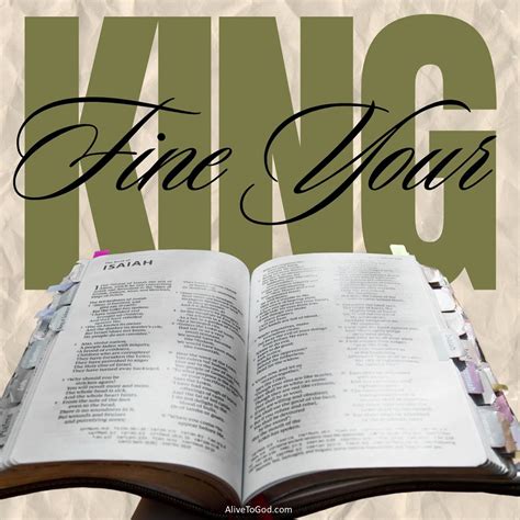 FIND YOUR KING! - Alive to God