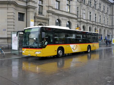 Postauto Mercedes Citaro ZH 21005 Unterwegs Auf Der Linie 680 In