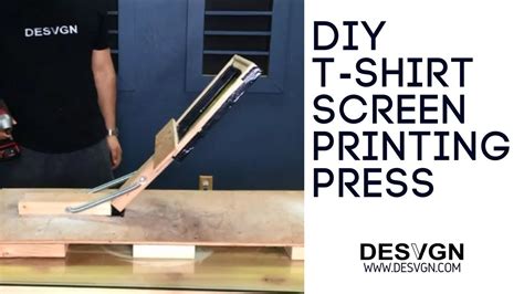 Diy T Shirt Screen Printing Press Easy Youtube