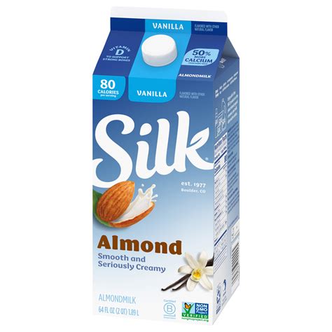 Silk Almondmilk Vanilla Front Right Elevated