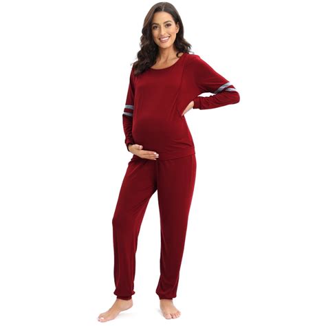 Xmarks Maternity Pajama Sets Labor Delivery Nursing Pjs Pregnancy Breastfeeding Pj Set Sleepwear